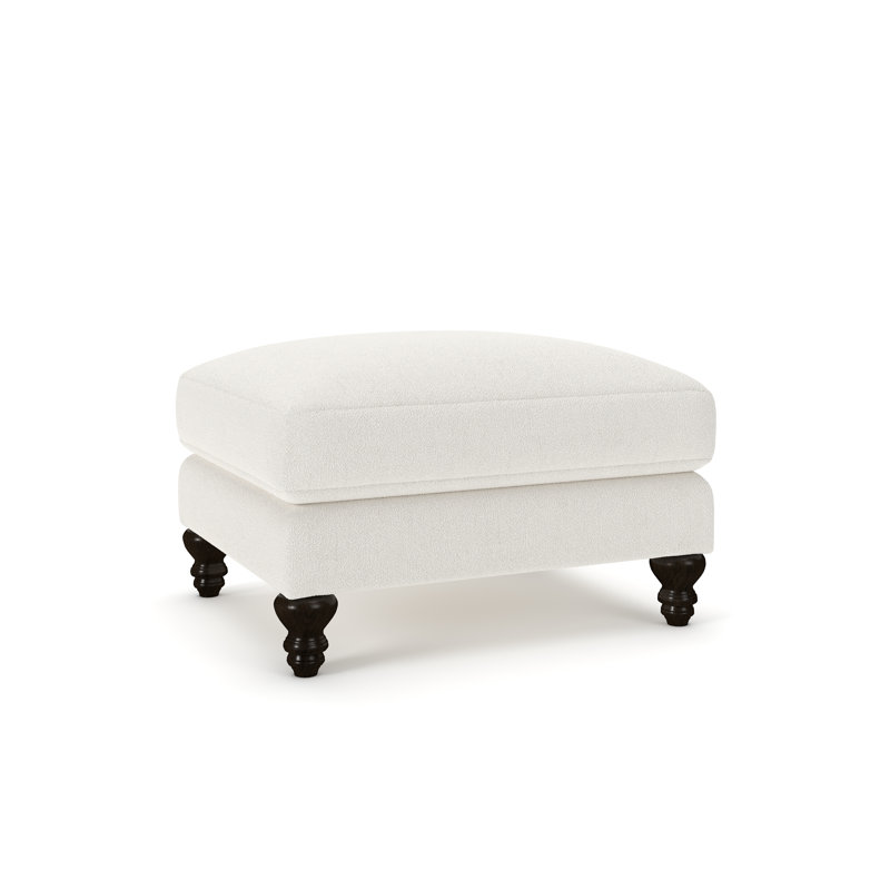 Repose-pieds rembourré Walters, Apollo Alpaca Boucle
