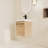 18" Small Single Wall-Mounted Bathroom Vanity  with Ceramic Sink，Floating Bathroom Vanity with 1 Door-828629301