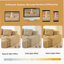 Canapé modulaire en forme de L avec tissu en velours côtelé Boneless Modern-1276013601-1276013602