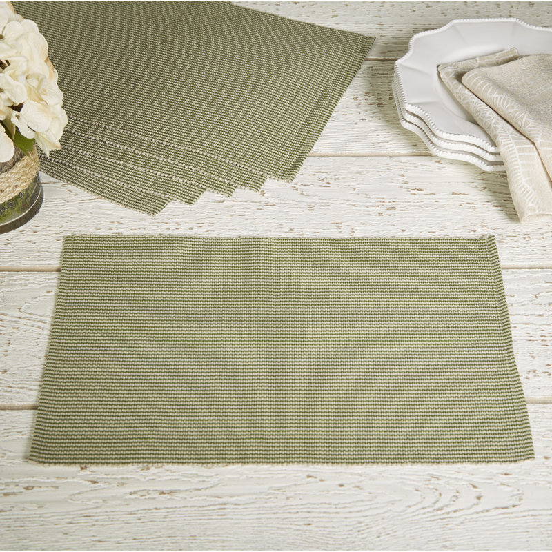 Serviette en coton 13 po, vert
