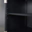 Grande armoire de rangement pour salle de bain, armoire de rangement autoportante avec deux tiroirs et tablette réglable, panneau de fibres à densité moyenne avec finition peinte-1268049959
