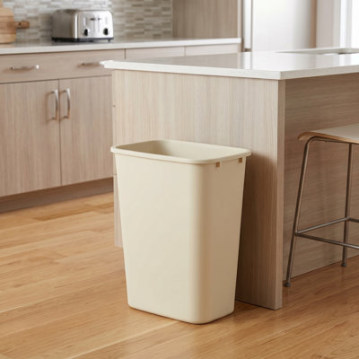 Corbeille de recyclage rectangulaire 10 gallons | Ensemble de 2