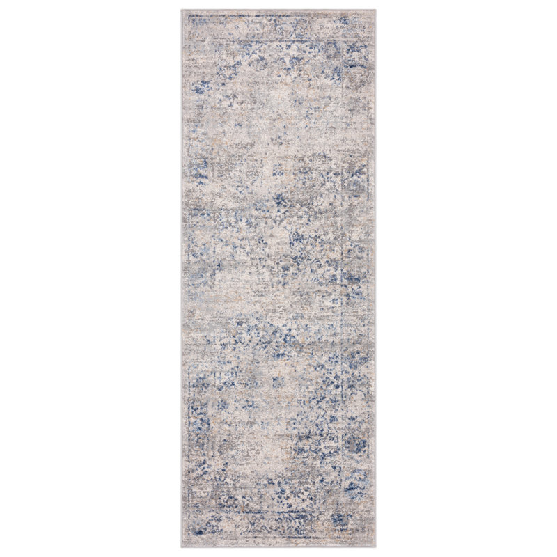 Tapis décoratif bleu Fka Clark 1 pi 11 po x 3 pi United Weavers, Tapis de couloir 1 pi 1 po x 3 pi