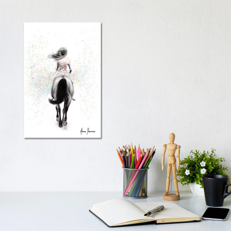 Finding Her Way by Ashvin Harrison - Wrapped Canvas Painting, 20.32 cm H x 30.48 cm W
