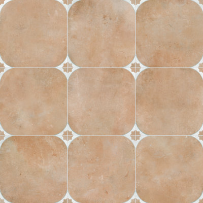 Tetuan 17-3/8" x 17-3/8" Porcelain Moroccan Wall & Floor Tile