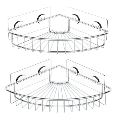 Suction Stainless Steel Shower Caddy