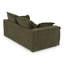 Durbin - Causeuse moderne en tissu vert
