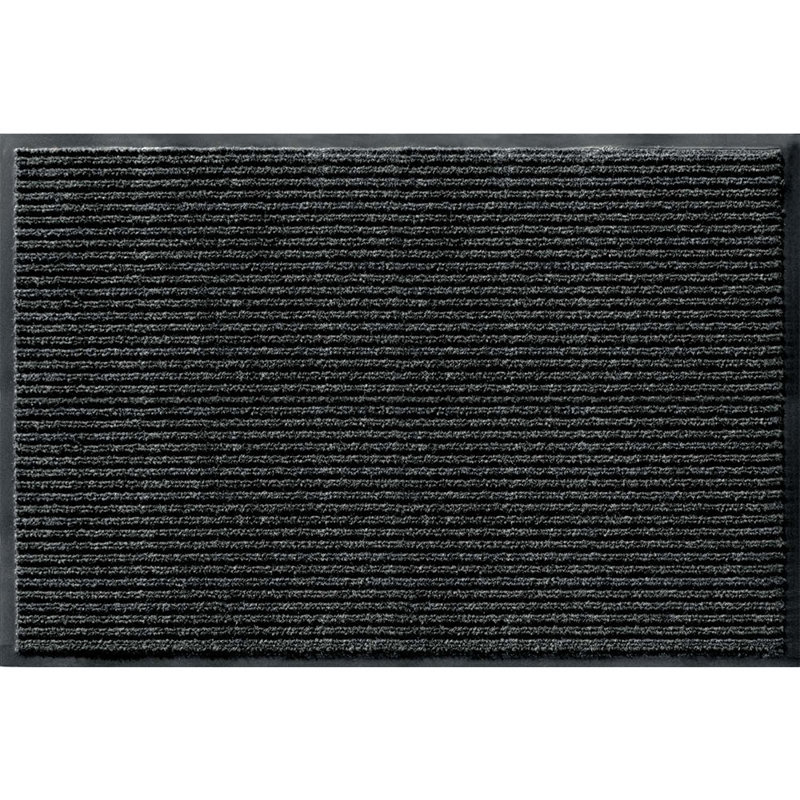 Meltham Tough Entry Non-Slip Indoor Door Mat, Grey, Rectangle 2' x 3'