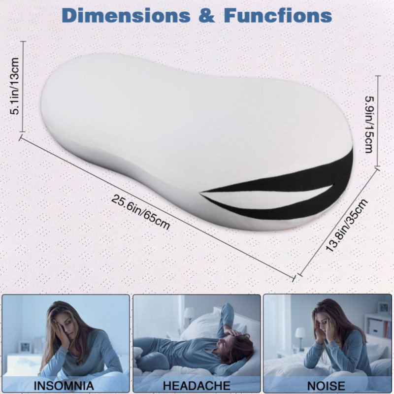 Oreiller de soutien moyen en mousse mémoire L 25,6 po x l 13,8 po Myres