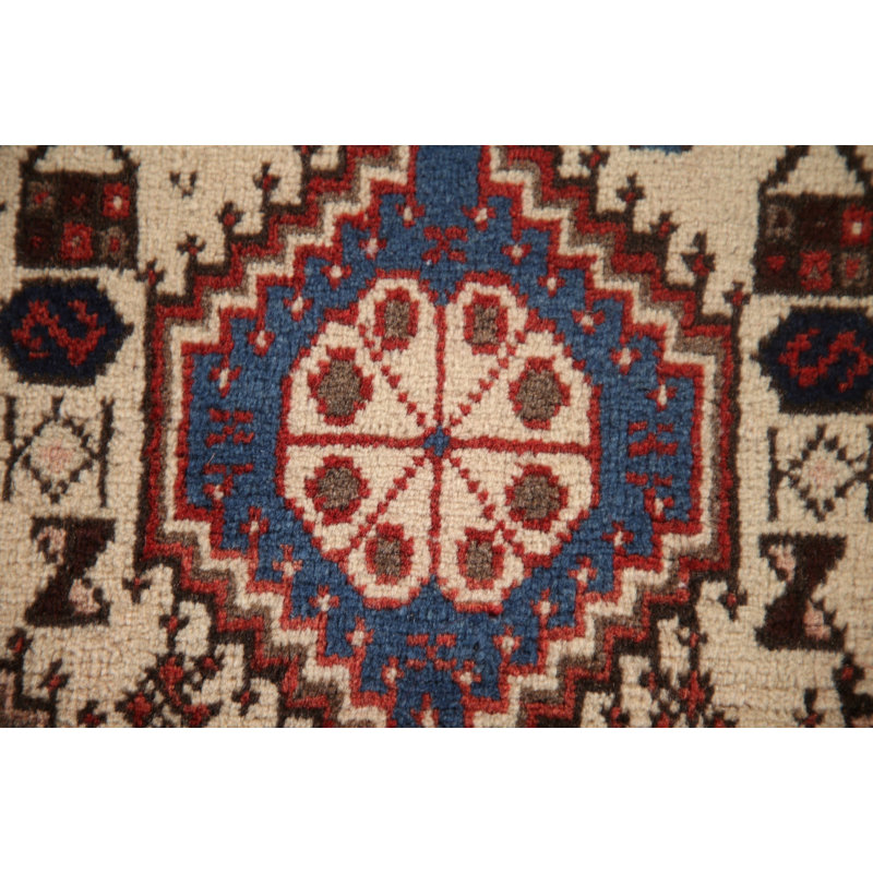 Tapis traditionnel tribal à motif géométrique 2 x 3