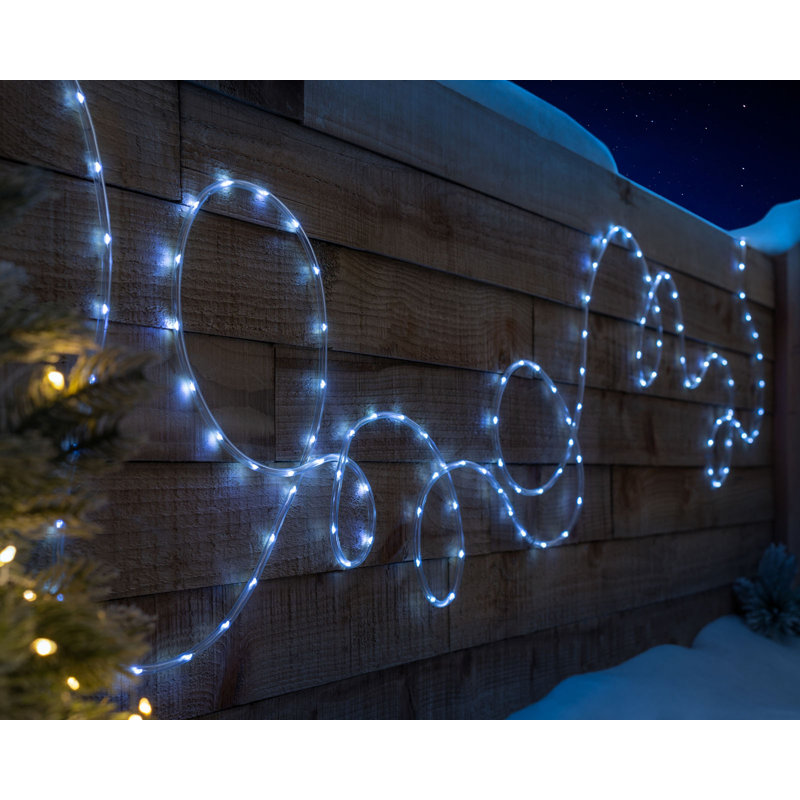 LED Indoor / Outdoor Rope Lights, Bright White, 1cm H x 1000cm W x 1cm D