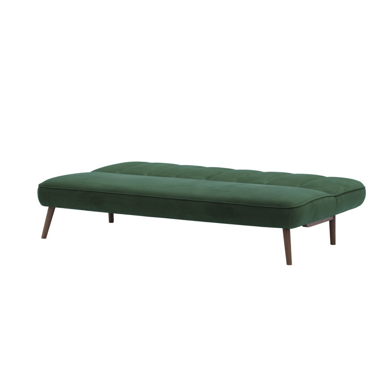 Keiper 2 Seater Sofa Bed, Green, Dark Oak