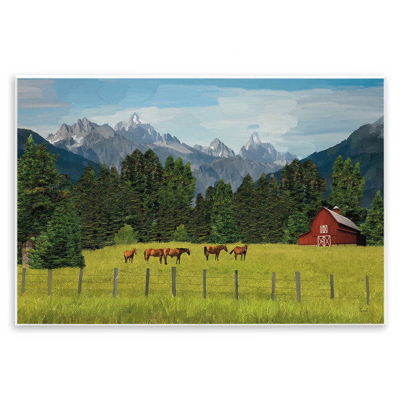 "Lush Green Pasture Pasting Bringing" par Renel Peters, H 13 po x l 19 po