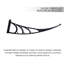 Auvent de porte de plastique standard 3' x p 2'