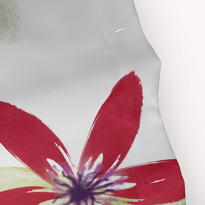 Rideau de douche simple Miki, Rouge