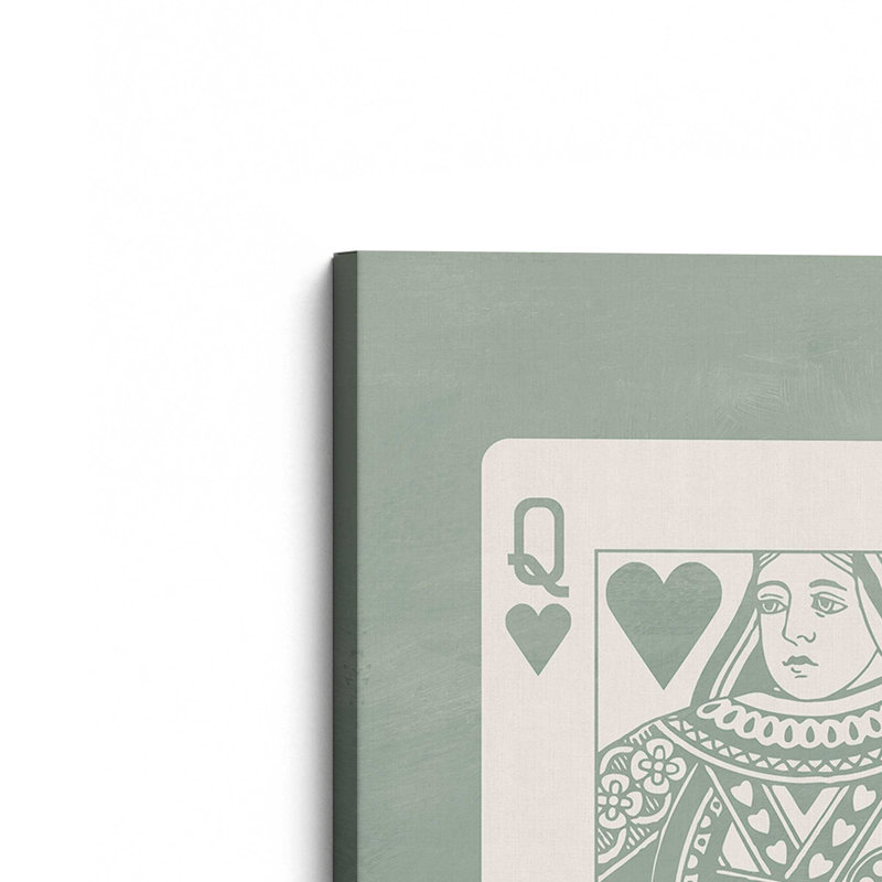 «Sage Queen», toile tendue avec carte, H 18 po x l 12 po