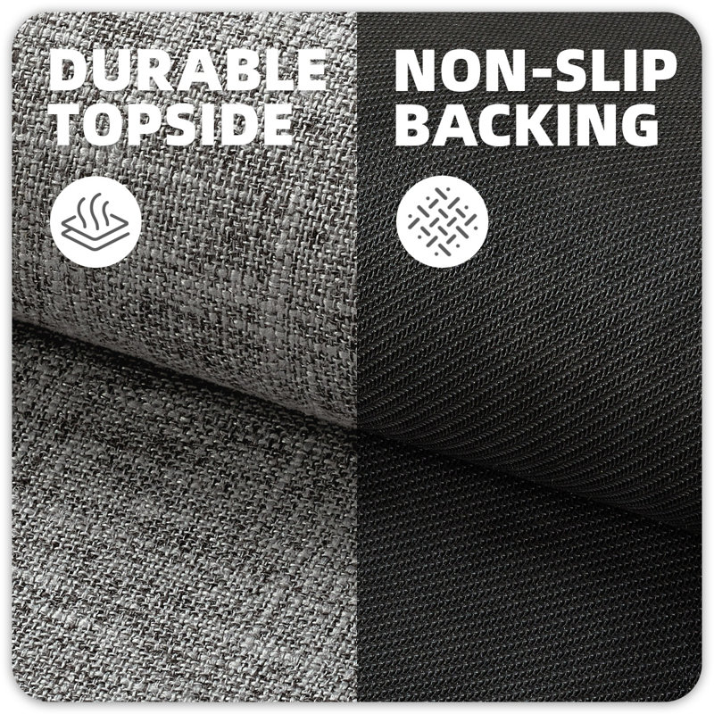 Non-Slip Mother's Day Indoor / Outdoor Doormat, 92cm W x 142cm L, Dark Grey