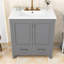 30-Inch Bathroom Vanity with Ceramic Sink, Soft Closing Door Cabinet and Storage Drawer-1526596365