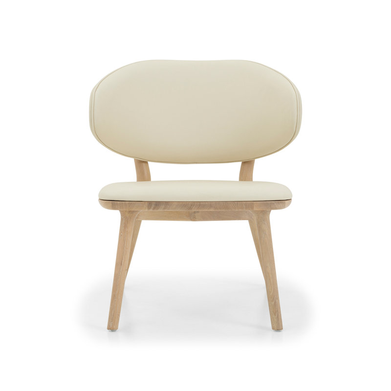 Soren Upholstered Accent Chair, Saddle, Acorn Vegan Leather