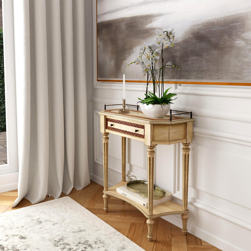 Console 30 po Airanna, Beige antique