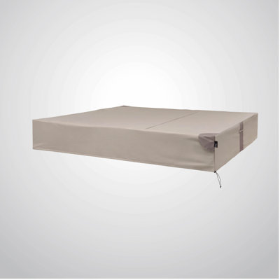 Couvercle de spa Modern Leisure Renaissance, carré 86 po x H 14 po, gris