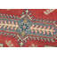 Tapis oriental rouge en laine noué à la main Nabeel