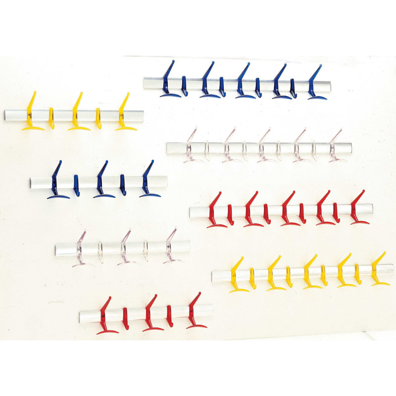 Metal Wall Wall Mounted Coat Rack, Transparent Arton Yellow, Small