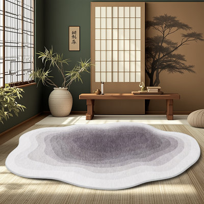 Tapis de salon Cloud Waves Rainbow, tapis arc-en-ciel antidérapant pour la chambre, très grand tapis d'apprentissage pour salle de jeux