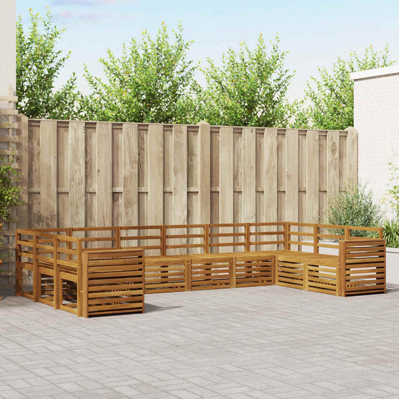 363cm Wide Patio Sectional Set