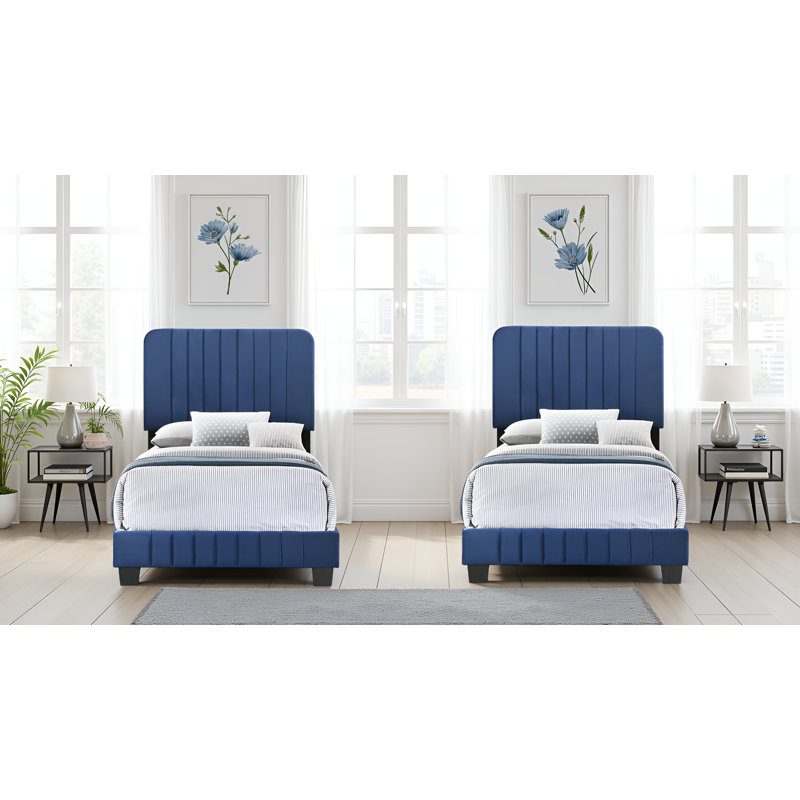 Ensemble de 2 lits simples Valletta, Lit simple, Marine