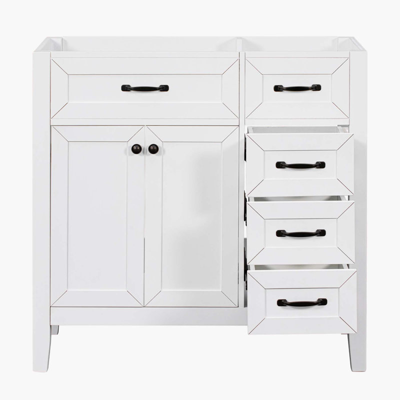 35.5'' Single Bathroom Vanity Base Only, White