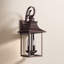 Lanterne murale d'extérieur en verre H 19 po à 2 ampoules Amarone-313322451