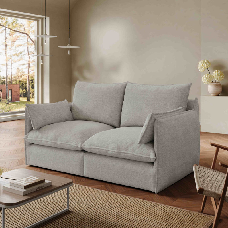Canapé modulaire crème blanc, Gris