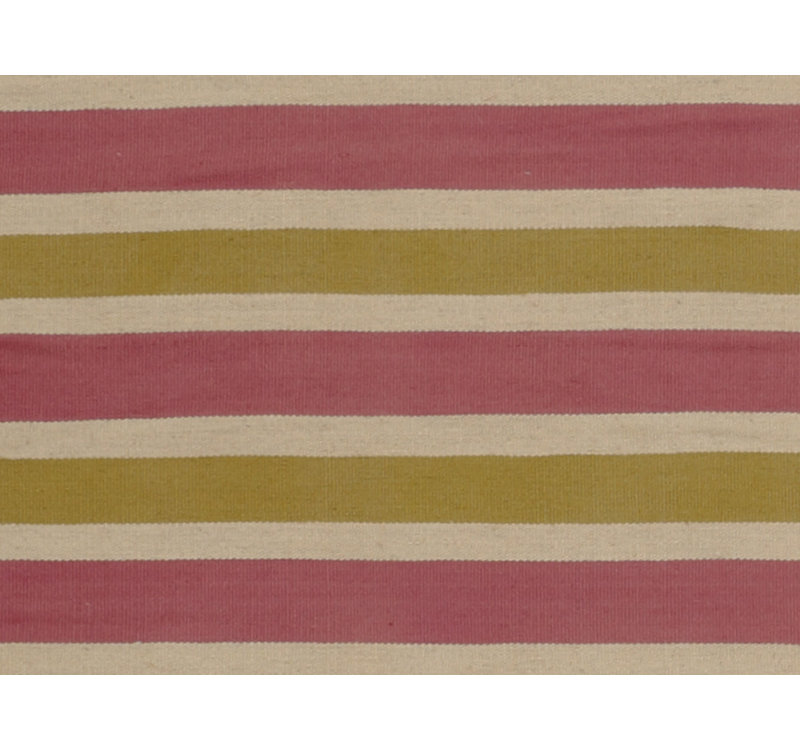 Striped Area Rug in Copper/Green