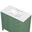 Meuble-lavabo de salle de bain avec lavabo, portes à fermeture douce, 4 tiroirs et structure en bois massif-2003888773