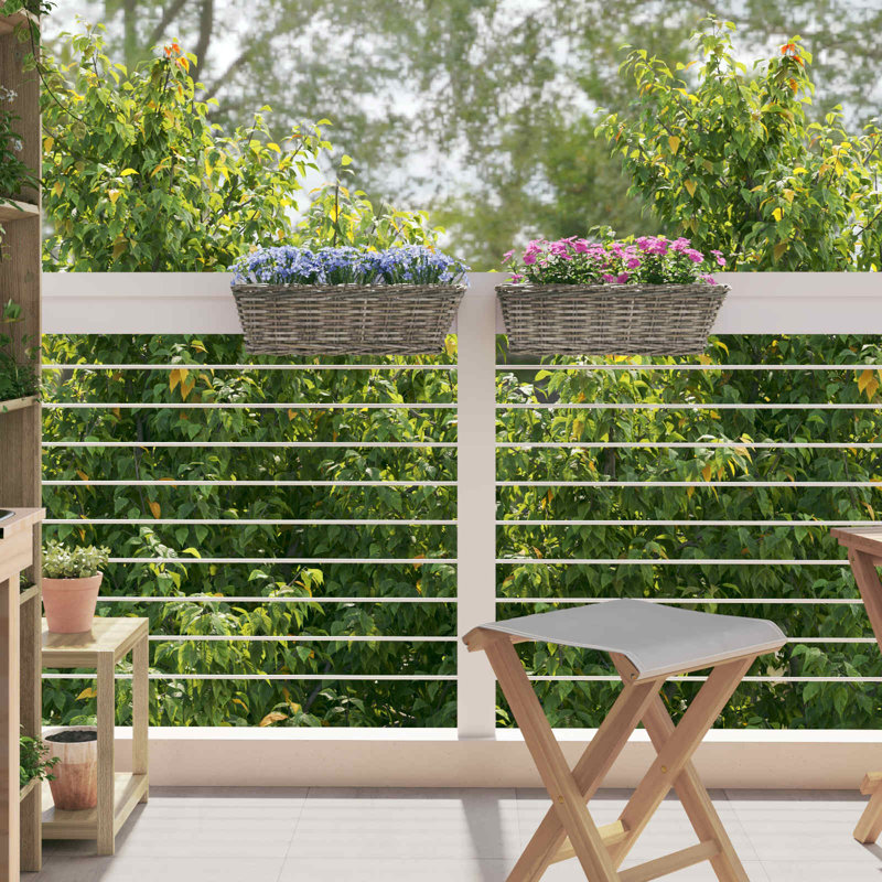 Railing Planter, Grey