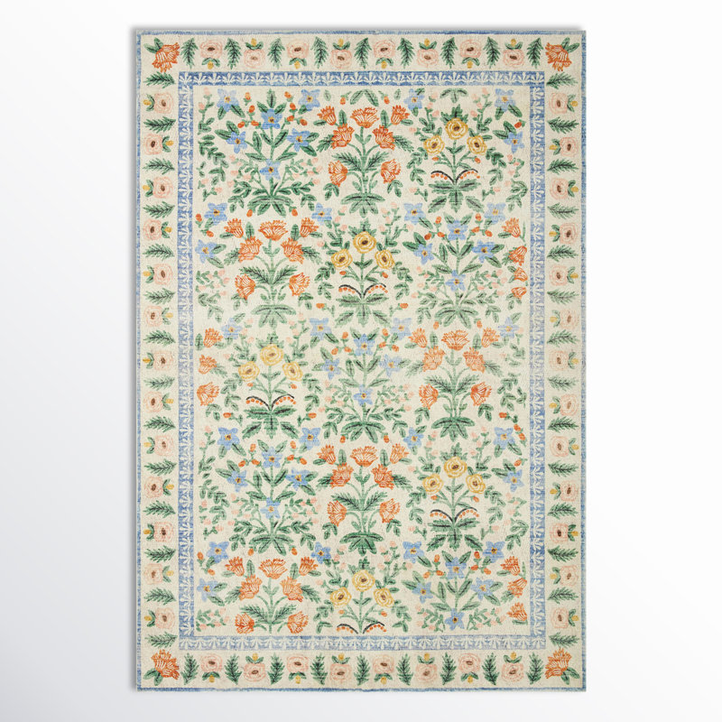Tapis Eden Rifle Paper Co. x Loloi, Rectangle 5' x 7'6"