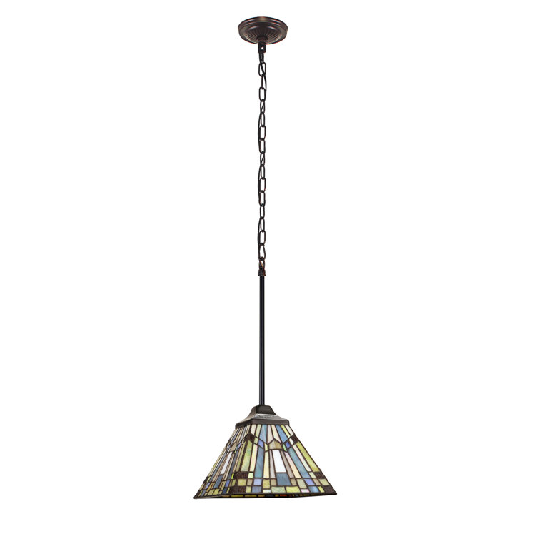 Emeryn 1 - Light Black Square/Rectangle Pendant