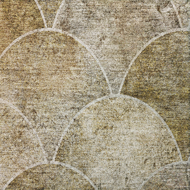 Tapis à poil long de qualité supérieure lavable à la machine ADS594, Taupe, 2 pi 6 po x 3 pi 10 po