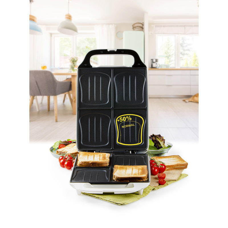 Domo 31cm Non Stick Electric Grill Sandwich Maker & Panini Press with Lid