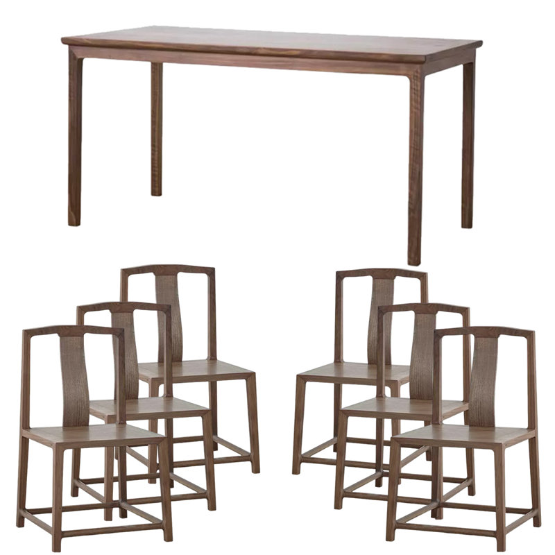 Ensemble de salle à manger rectangulaire Elm 31,49 po, H 29,52 po x L 62,99 po x l 31,49 po