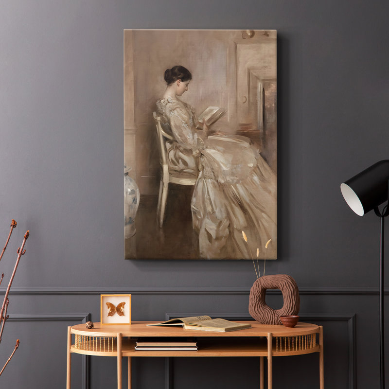 Impression de portrait rétro Cxxxi - galerie enveloppée de cavas, H 12 po x l 8 po