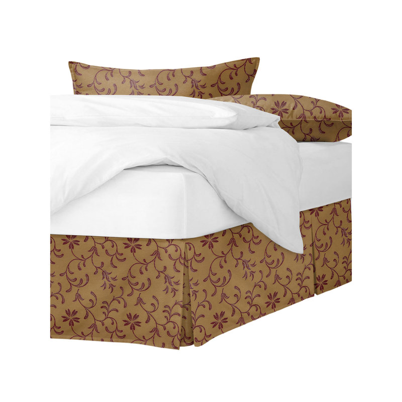 Jupe de lit Kelda, 15", Simple, Canneberge cuivrée