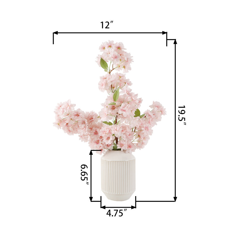 Cherry Blossom Arrangement in Vase