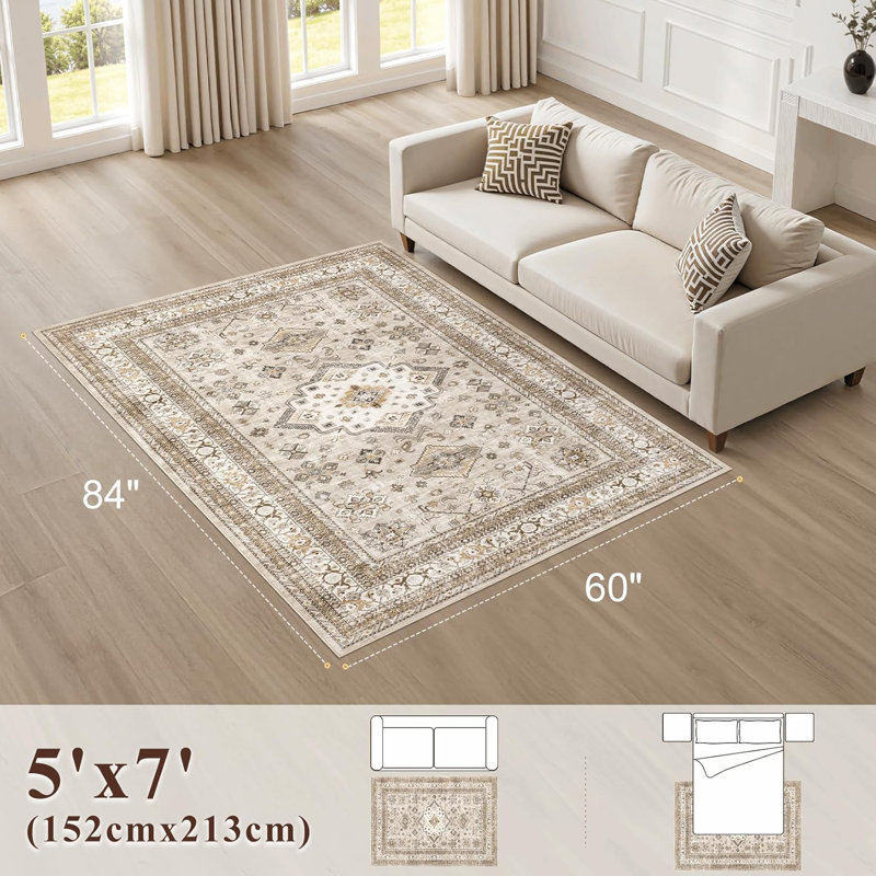 Tapis de salon rétro