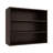 Stained Walnut Open Storage Wall Cabinet