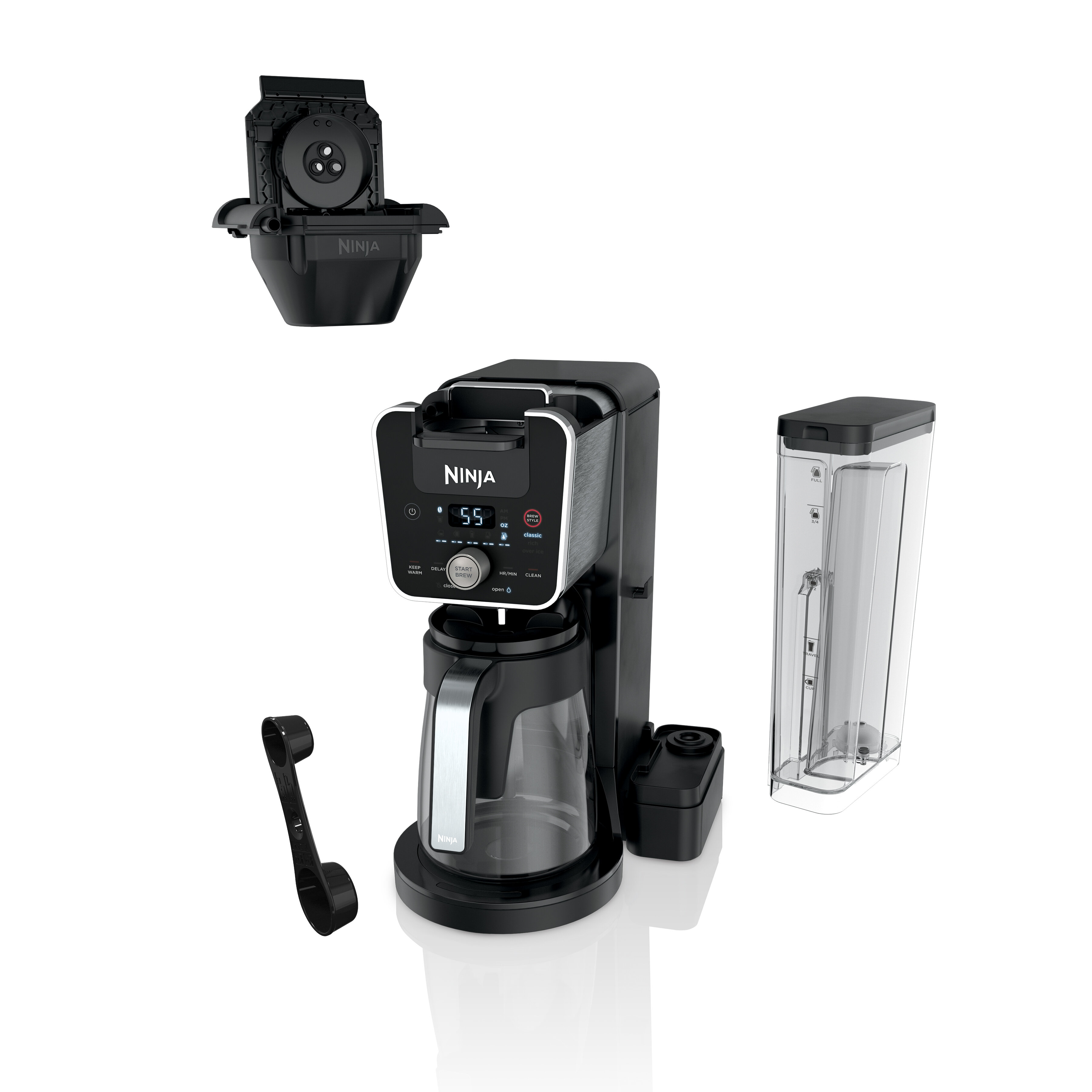 Ninja DualBrew 12-Cup Drip, Single-Serve Coffee Maker w/ 3 Brew