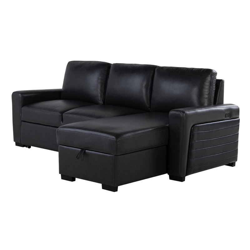 Montero Charcoal-Black Complete Sofabed
