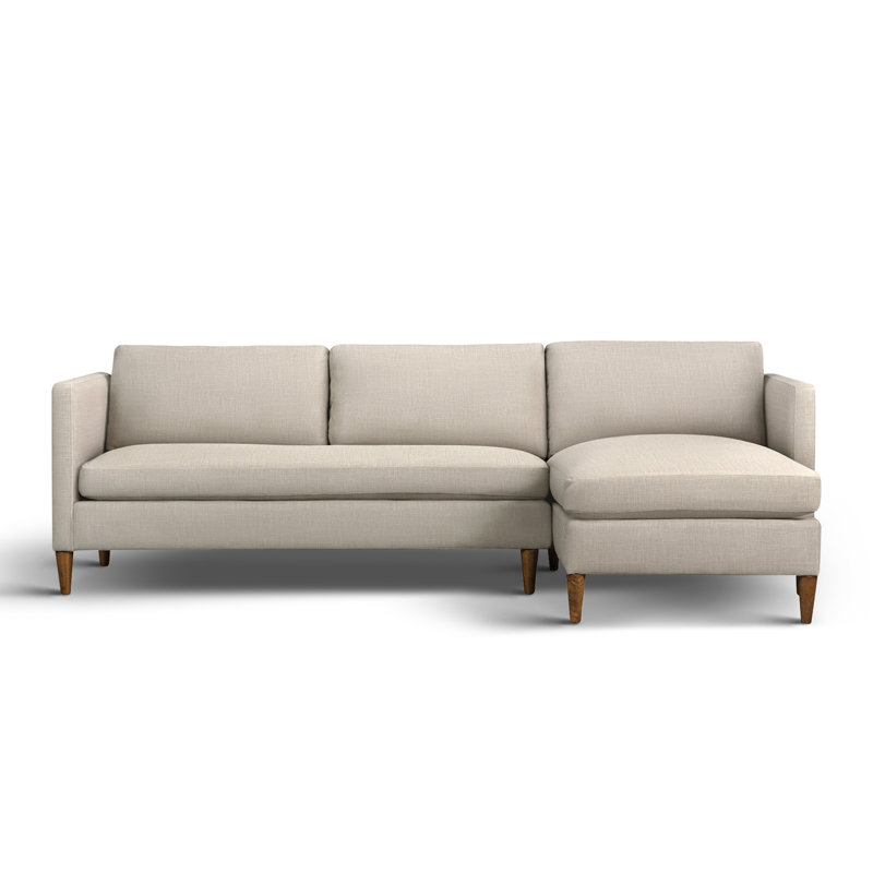 Clifford Chaise Sectional, Right Hand Facing, Monique Twine Boucle