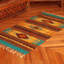 Mclamb Flatweave Wool Southwestern Area Rug in Yellow